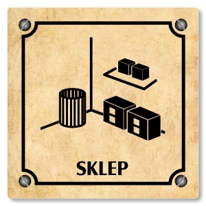 Sklep, 100x100mm, pergamen, Kansas